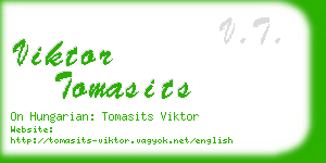 viktor tomasits business card